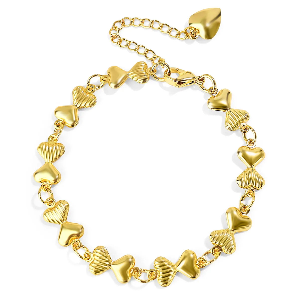 Europe and the United States Love Heart Bracelet Exquisite Titanium Steel made by BlueOne Jewelry