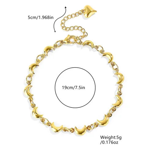 Europe and the United States Moon Bracelet Jewelry High-class Sense Do - view 3
