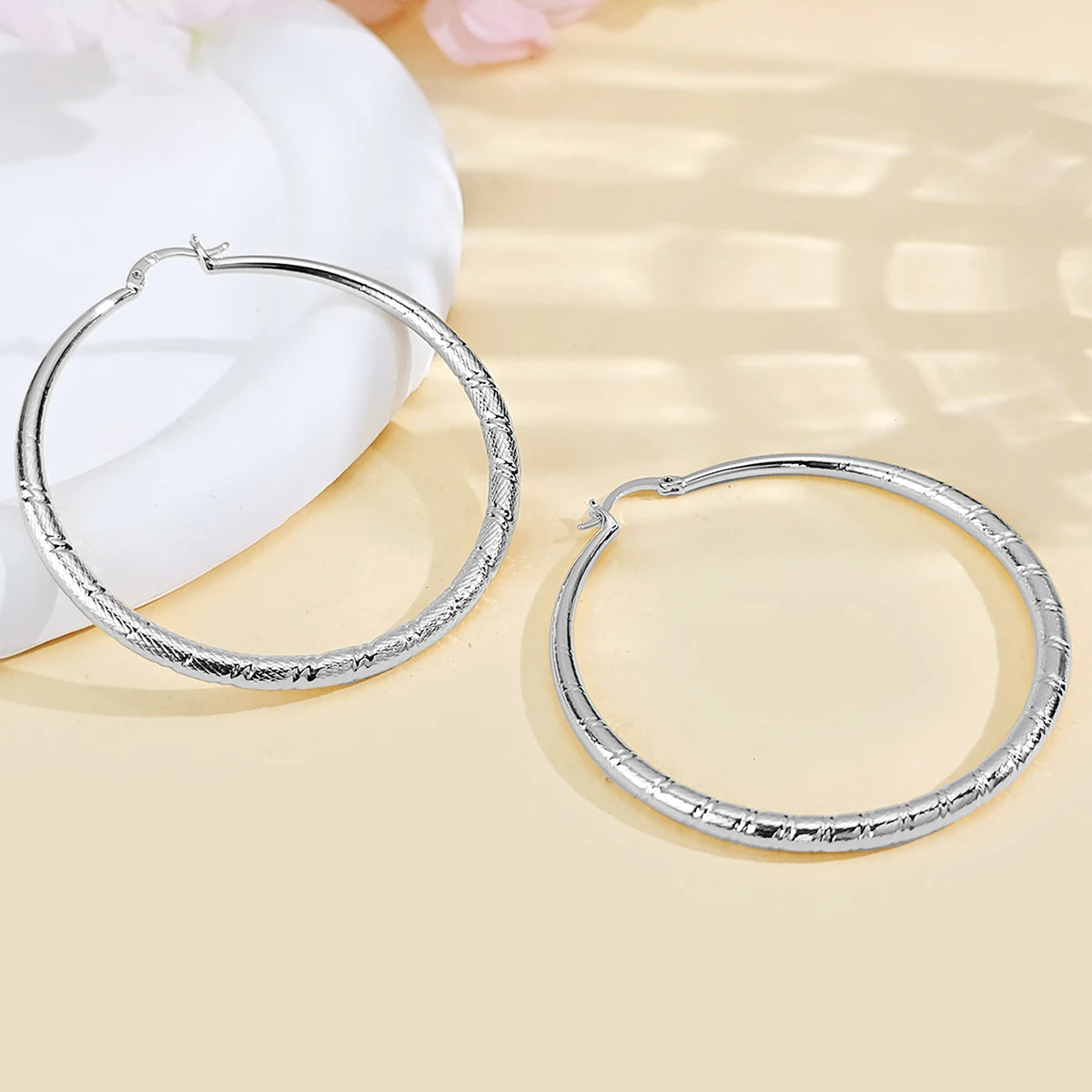 Europe and the United States Fashion Exaggerated Large Circle Earrings Personalized made by BlueOne Jewelry