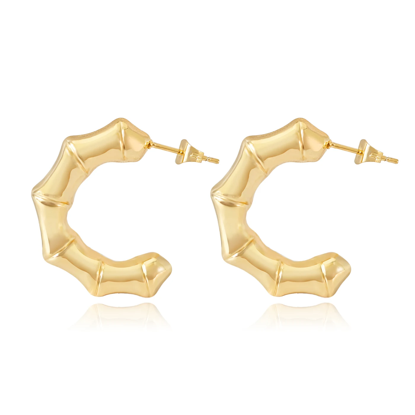 Europe and the United States Best-selling Flexible Line C-shaped Earrings Personalized made by BlueOne Jewelry