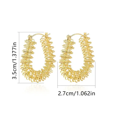 Europe and the United States Niche Design Twisted Irregular Earrings Female - view 3