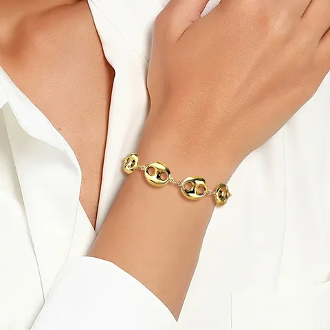Europe and the United States Personalized Unique Pig Nose Bracelet Metal - view 2