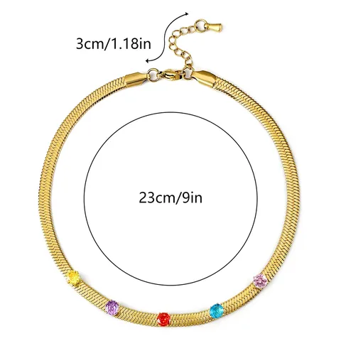 Europe and the United States Simple Snake Bone Anklet Fashionable Design - view 3
