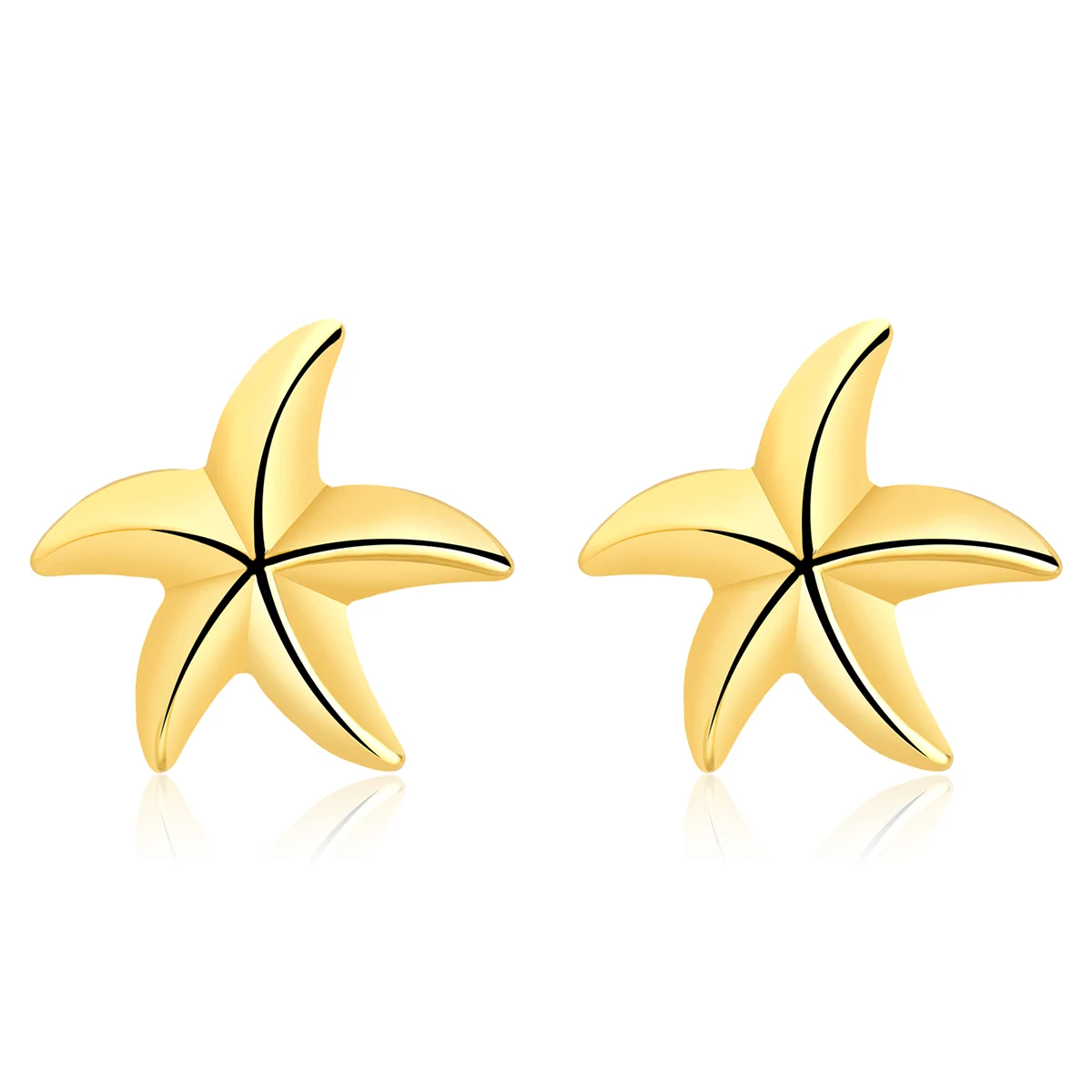 Europe and the United States Stainless Steel Earrings Exaggerated Irregular Earrings made by BlueOne Jewelry