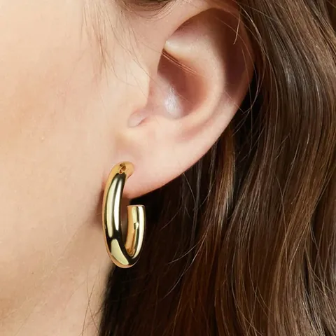 Europe and the United States Stainless Steel Earrings Female High-class Wild - view 3