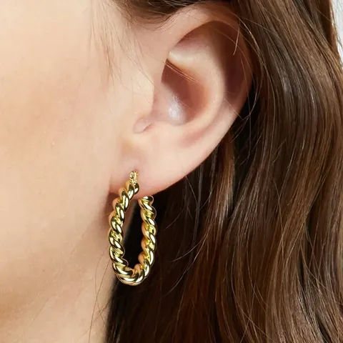 Europe and the United States Stainless Steel Earrings Female High-class Wild - view 2
