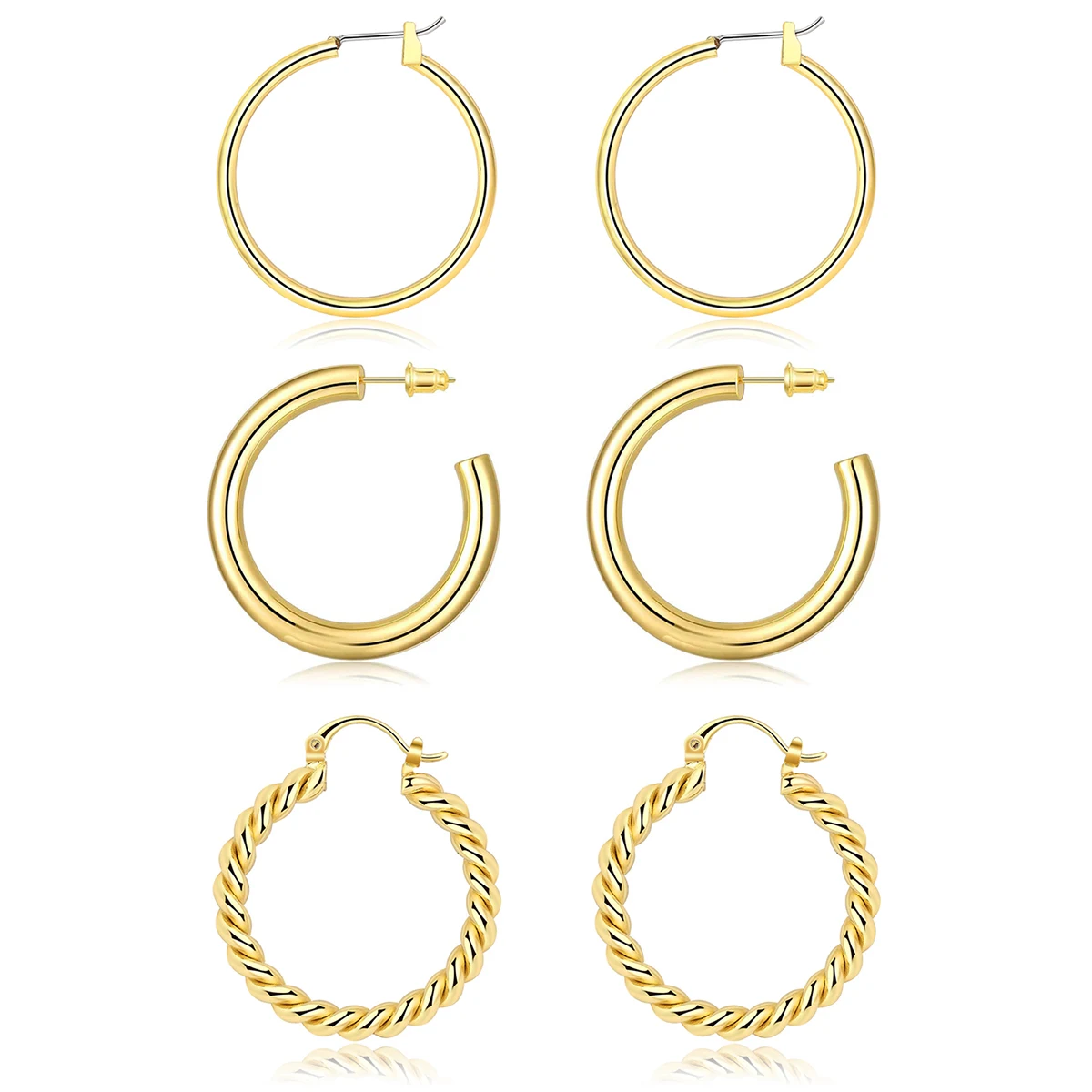 Europe and the United States Stainless Steel Earrings Female High-class Wild made by BlueOne Jewelry