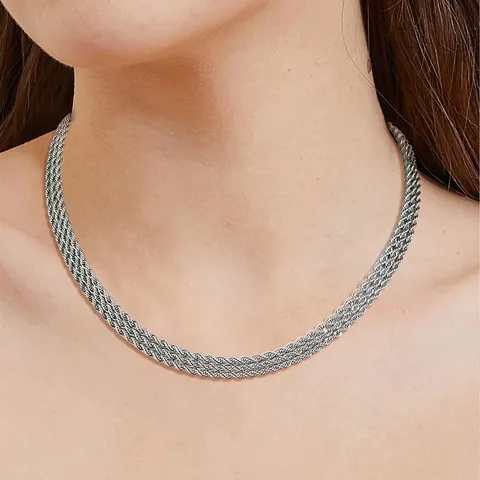 Europe and the United States Stainless Steel Twist Chain Men’s Necklaces - view 2