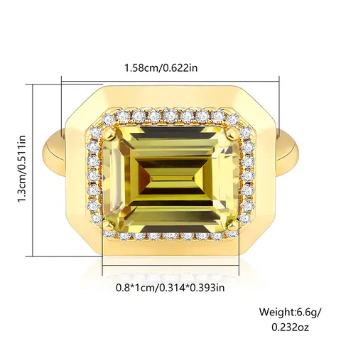 Europe and the United States Temperament Luxury Fashion Ring - view 3