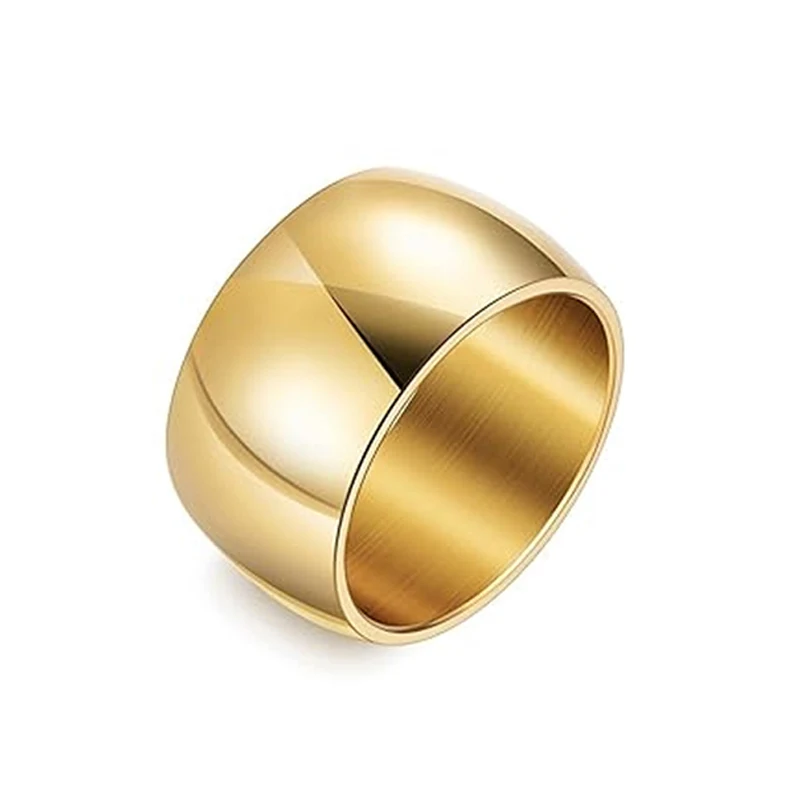 Europe and the United States Titanium Steel Wide Face Ring Men made by BlueOne Jewelry