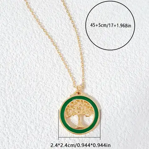 Europe and the United States Wind Fashion Tree of Life Necklace - Style 1413 - view 3