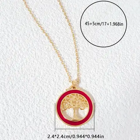 Europe and the United States Wind Fashion Tree of Life Necklace - view 3