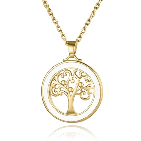 Minimalist Europe and the United States Wind Fashion Tree of Life Necklace - Plated Brass jewelry made by BlueOne Jewelry