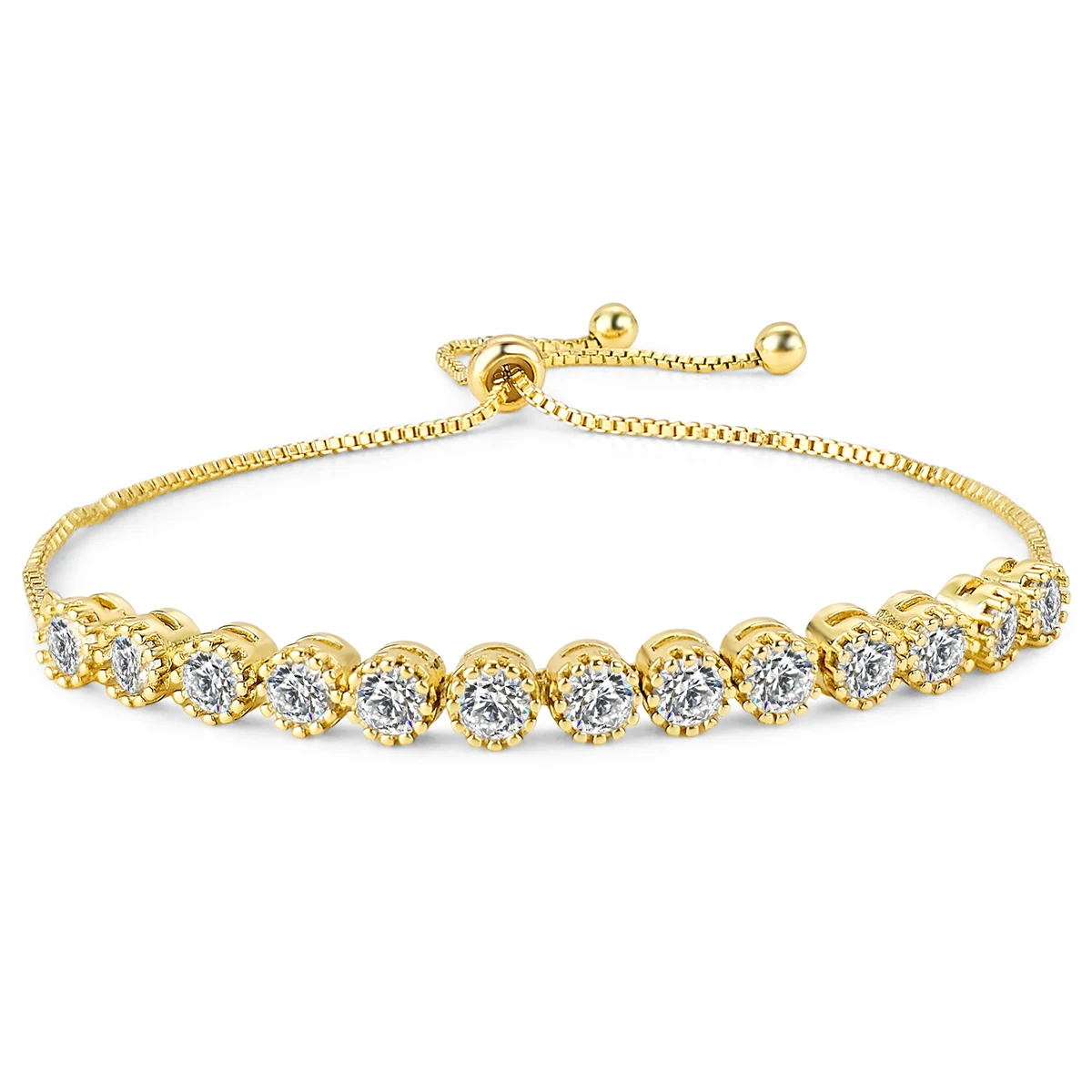 Europe and the United States Women’s Models Hip-hop Stretch Adjustable Full Charm Bracelet made by BlueOne Jewelry