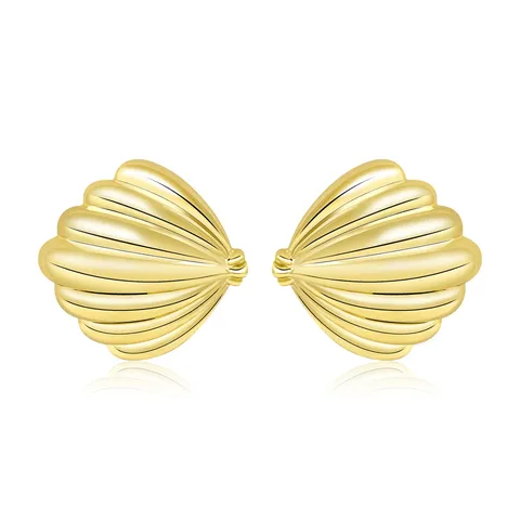 European & American Fashion Minimalist Niche Stainless Steel Striped Thread Stud Earrings - Stainless Steel jewelry made by BlueOne Jewelry