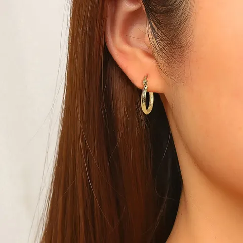 Plated Brass European and American Exaggerated Vegetable Earrings Female High-class Lightweight Luxury Versatile - view 2