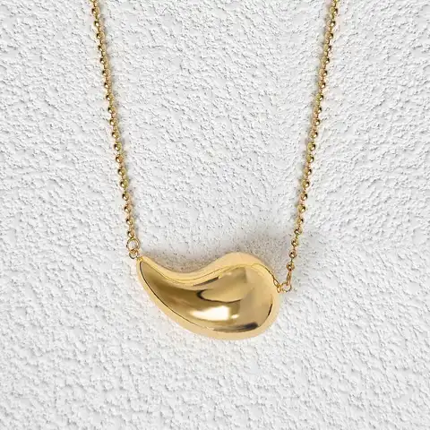 Direct Models Simple Versatile Small Droplet Set Necklace Earrings Temperament Retro - Plated Brass jewelry made by BlueOne Jewelry
