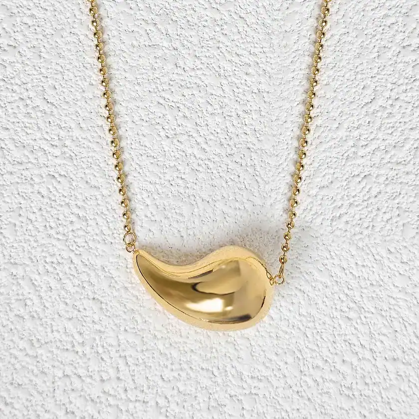 Direct Models Simple Versatile Small Droplet Set Necklace Earrings Temperament Retro made by BlueOne Jewelry