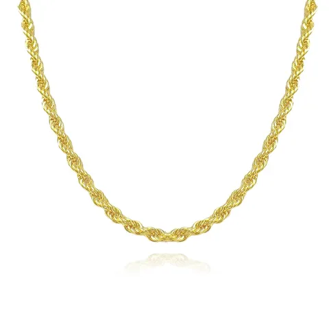 Vacuum Plating Stainless Steel Twist Necklace Titanium Steel Fashion Hip-hop Pendant - Stainless Steel jewelry made by BlueOne Jewelry