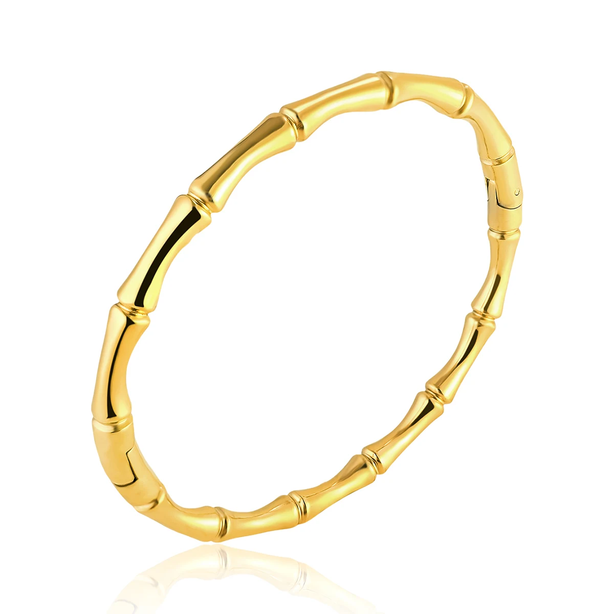 Minimalist Fashion Bamboo Titanium Steel Bracelet Female Summer Niche Ins Stainless Steel made by BlueOne Jewelry