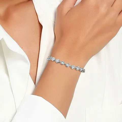 Fashion Bracelet Luxury-inspired Premium Feel Adjustable Geometric Copper-set Zirconia Jewelry - view 2
