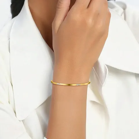 Fashion Creative Zirconium Steel Bracelet for Women Trending Style Elegant Aesthetic - view 2