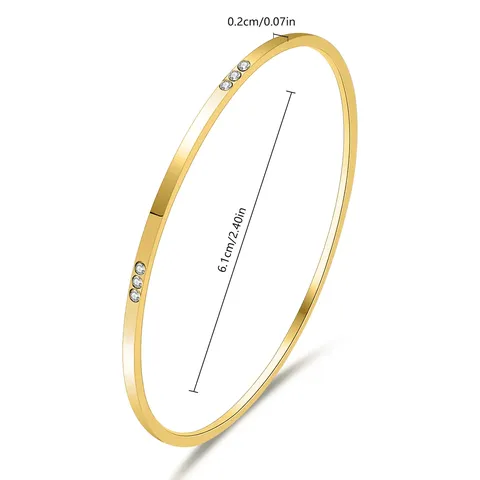 Fashion Creative Zirconium Steel Bracelet for Women Trending Style Elegant Aesthetic - view 3
