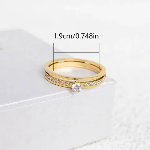Fashion Models Full Star Ring Female Niche Design Couple Ring Full - view 2