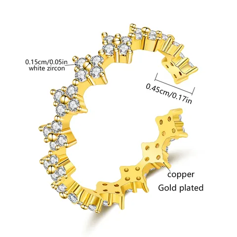 Fashion Open End Rings Women Sweet Temperament Niche Finger Ring - view 3
