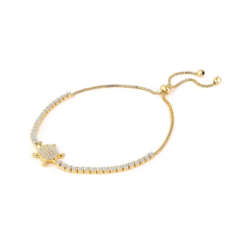 Fashion Sweet Zirconia Bracelet Female Summer High-level Versatile Small Fresh String - Plated Brass jewelry made by BlueOne Jewelry