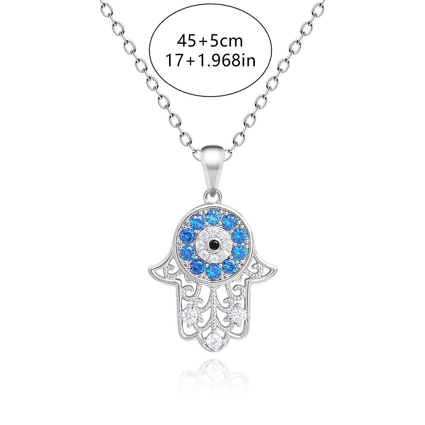 Fatima’s Guardian 925 Sterling Silver Necklace European and American Popular Collarbone Chain - view 3