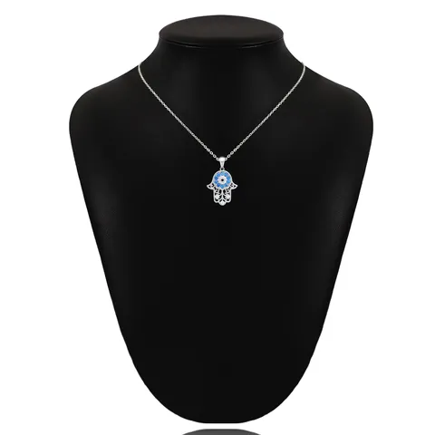 Fatima’s Guardian 925 Sterling Silver Necklace European and American Popular Collarbone Chain - view 2