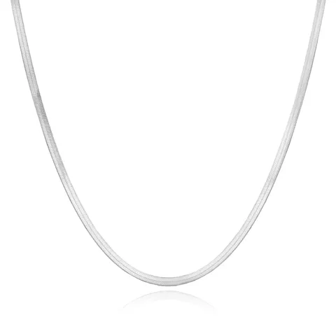 Stainless Steel Flat Snakebone Chain Necklace Ins Minimalist Jewelry Sweater Chain Niche Titanium - Stainless Steel jewelry made by BlueOne Jewelry