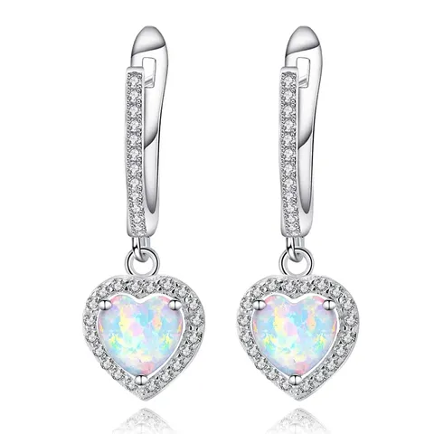 French Retro Design Diamonds Love Earrings Female Niche Ear Buckle Fashion - Plated Brass jewelry made by BlueOne Jewelry