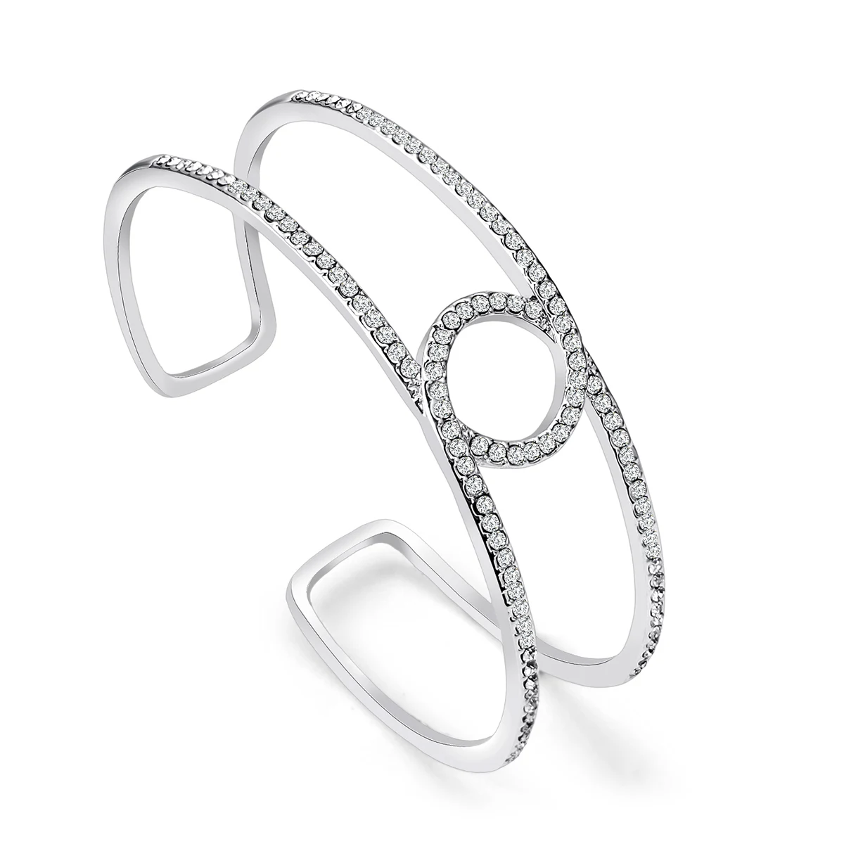 French Simple Exquisite Micro-set Double-row Bracelet Female Temperament Light Luxury Superior made by BlueOne Jewelry