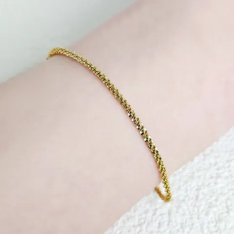 French Stainless Steel Multi-layer Fine Bracelet Vintage Mansion Pendant 18K Gold-plated - view 2