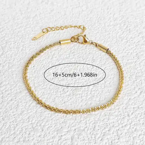 French Stainless Steel Multi-layer Fine Bracelet Vintage Mansion Pendant 18K Gold-plated - view 3