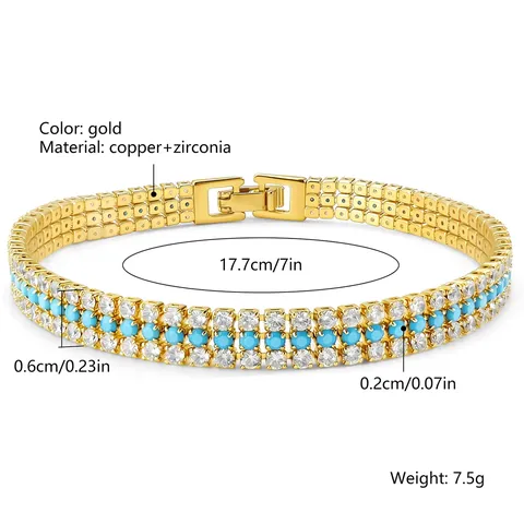 Full-diamond Bracelet French Style Fashionable Vintage Luxury-inspired Premium Quality Jewelry - view 3