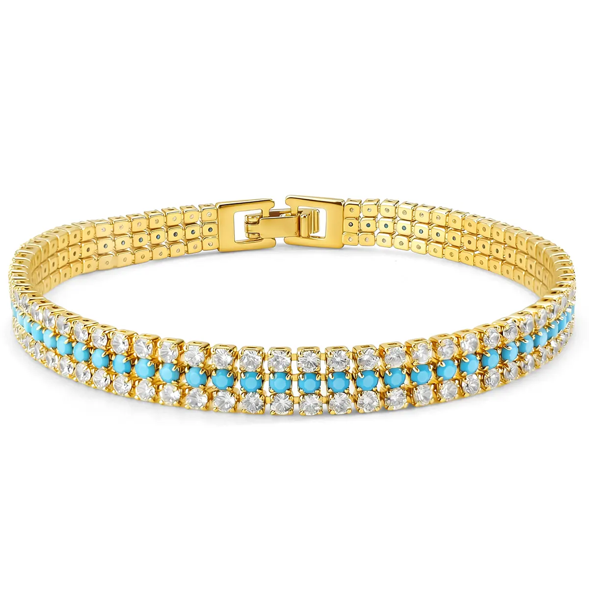 Full-diamond Bracelet French Style Fashionable Vintage Luxury-inspired Premium Quality Jewelry made by BlueOne Jewelry