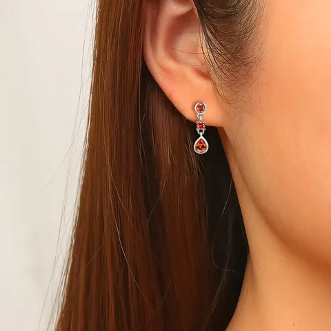 Full Diamonds European and American Earrings Multi-layer Geometric Earrings Female Alloy - view 2