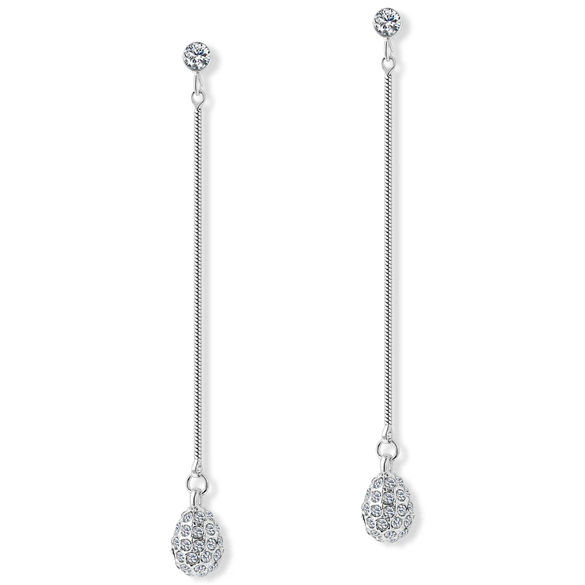 Golden Years 2025 Summer Personalized Cubic Zircon Earrings Long Drops Tassel made by BlueOne Jewelry