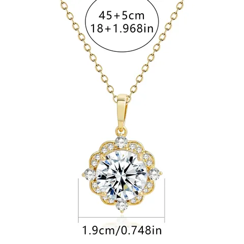 High Quality Temperament Light Luxury Full of Zirconium Micro-set Necklace Temperament - view 3