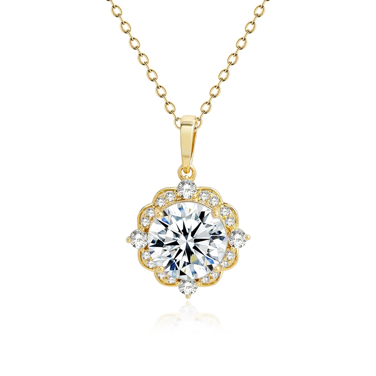 High Quality Temperament Light Luxury Full of Zirconium Micro-set Necklace Temperament made by BlueOne Jewelry