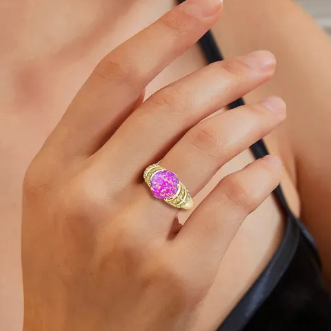 Opal Rings Designer Fashionable Temperament Luxury Opal Ring Wedding Ring Proposal - view 2