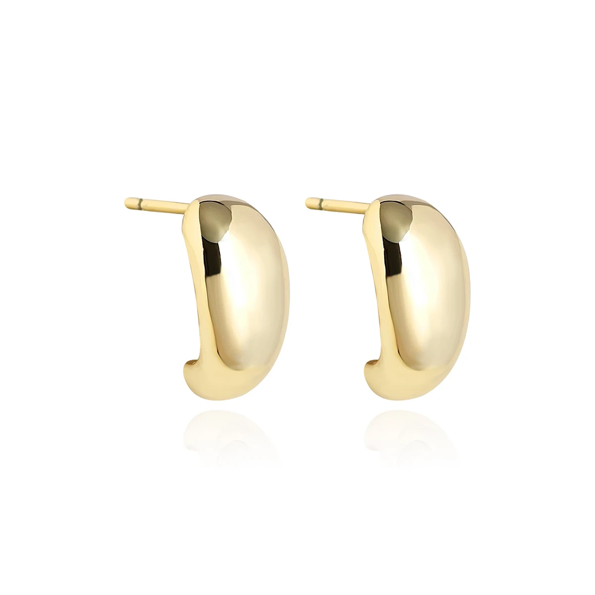 Japan and South Korea Flow Light Small Earrings Light Luxury Earrings made by BlueOne Jewelry