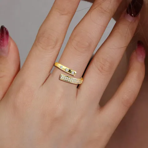 Japan and South Korea Ring Female Korean Version of Personalized Finger - view 2