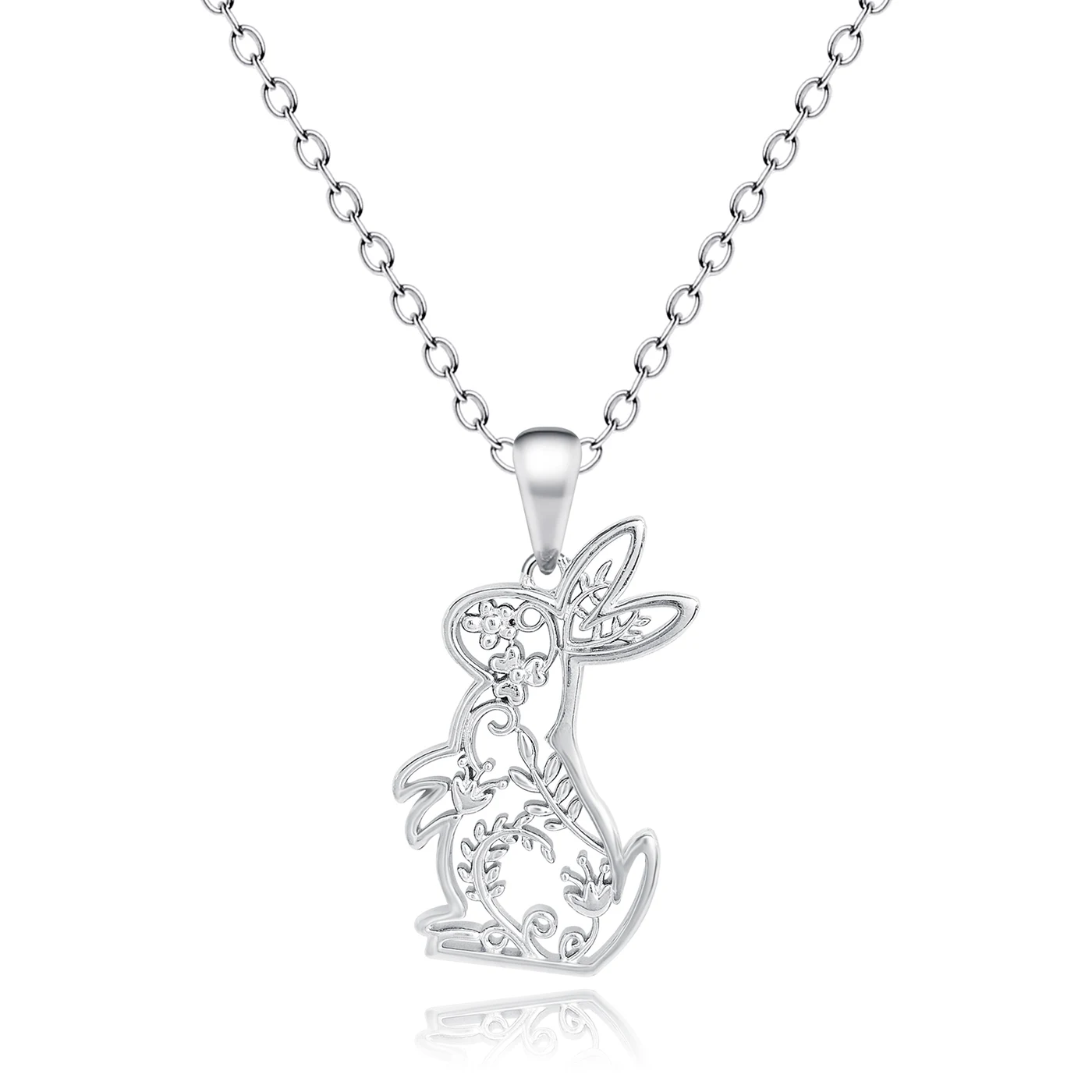 Japan and South Korea Simple Personality Rabbit Animal Pendant Collarbone Chain made by BlueOne Jewelry