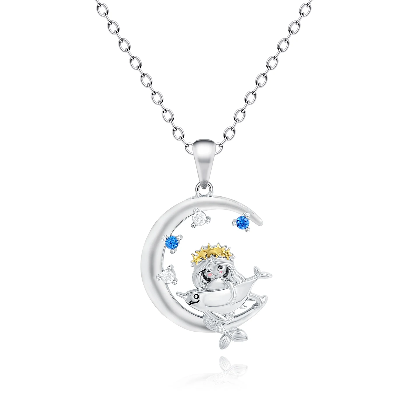 Japan and South Korea Trend Ins Collarbone Chain Couple Pendant Estranged made by BlueOne Jewelry