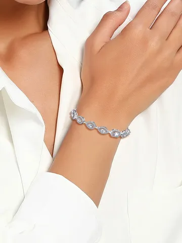 Korean Niche Design Simple Temperament Zirconia Bracelet Ins 2024 Fashion Tide - view 2