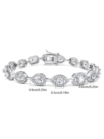 Korean Niche Design Simple Temperament Zirconia Bracelet Ins 2024 Fashion Tide - view 3